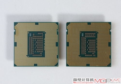 相比i7 3770K，i5 3470主要缺少了对超线程技术的支持，核心架构和核心数量（4核）两者则保持了一致。但仔细观察i53470和i7 3770K的背部元件排列和布局，还是有一定的区别。