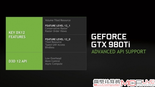 英伟达宣称Maxwell 2.0架构能很好地支持Feature Level 12_1